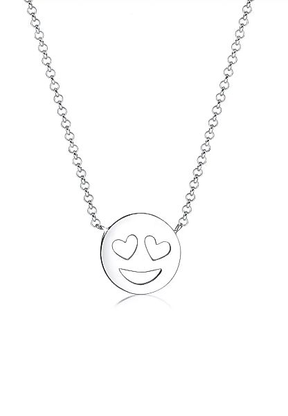 Elli Kette mit Anhänger "mit Happy Smile Face 925 Silber" günstig online kaufen