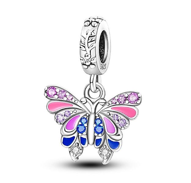 PANDACHARMS Bead Bunter Schmetterling Anhänger für Charm Armband, 925 Silbe günstig online kaufen