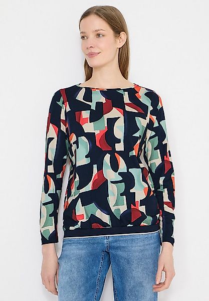 CECIL Langarmshirt mit grafischem Muster günstig online kaufen