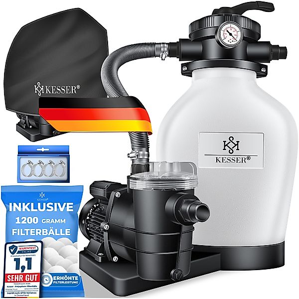 KESSER Sandfilteranlage 600W Sandfilter für Pools günstig online kaufen