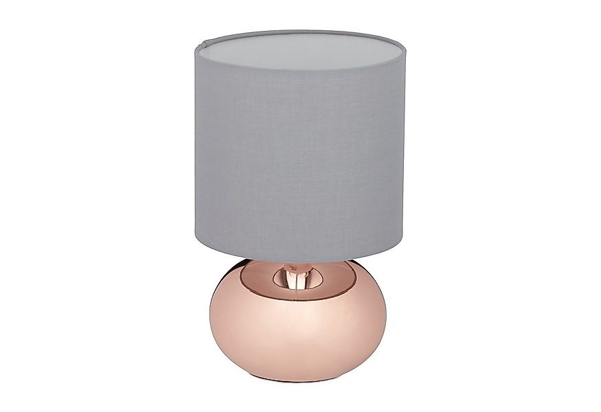 relaxdays Nachttischlampe Touch, Kupfer günstig online kaufen