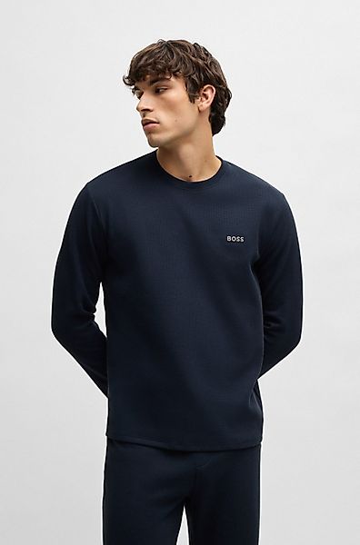 BOSS Pyjamaoberteil "Waffle LS-Shirt" günstig online kaufen