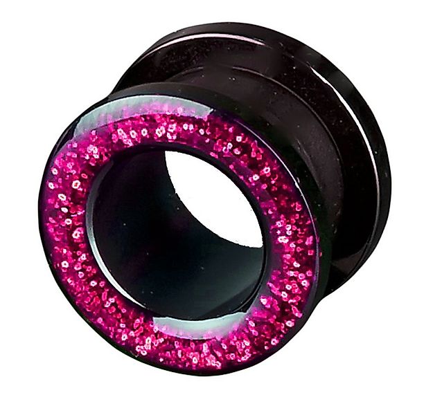 viva-adorno Plug 1 Stück Flesh Tunnel Acryl Glitzer Glitter Glam zum Schrau günstig online kaufen