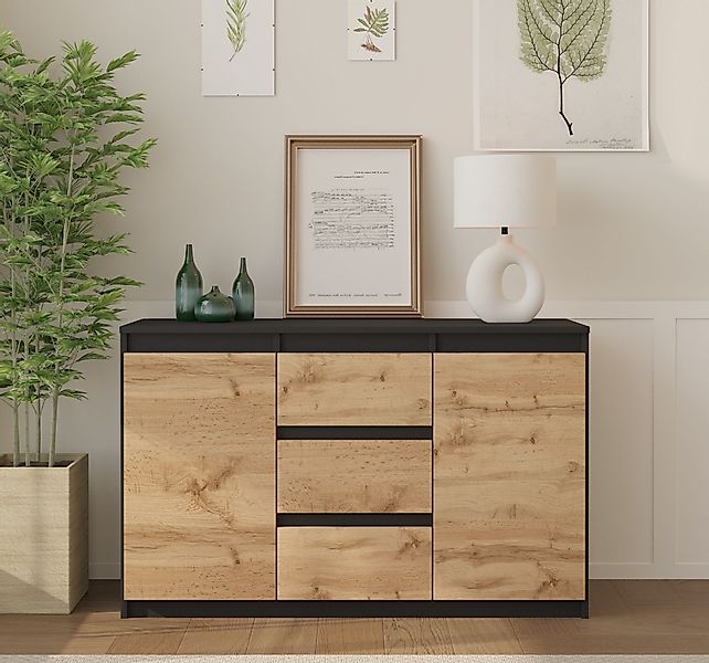 Furnica Sideboard MIKEL, 3 Schubladen und günstig online kaufen