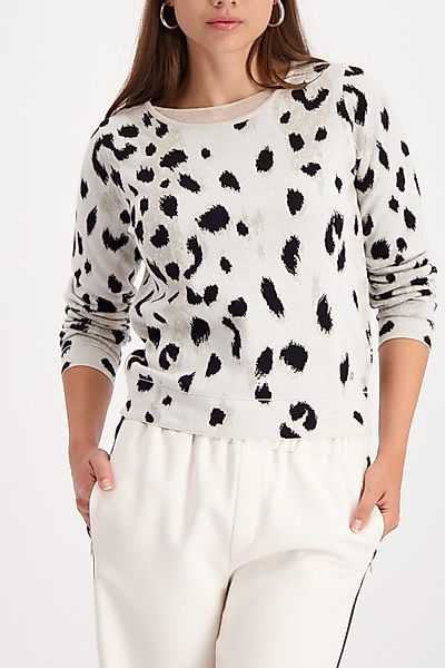 Monari Rundhalspullover Pullover Leo Jacquard Regular günstig online kaufen