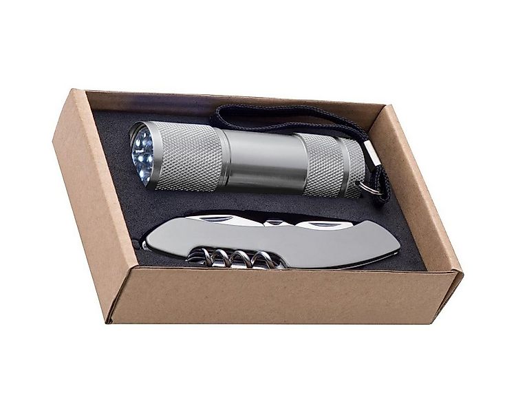 Easy Gifts Taschenmesser Set bestehend aus Taschenlampe und Taschenmesser / günstig online kaufen