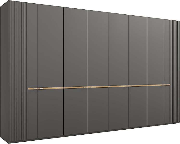 Musterring Drehtürenschrank »Isabelle« Lamellen in Korpusfarbe, Griffe in s günstig online kaufen