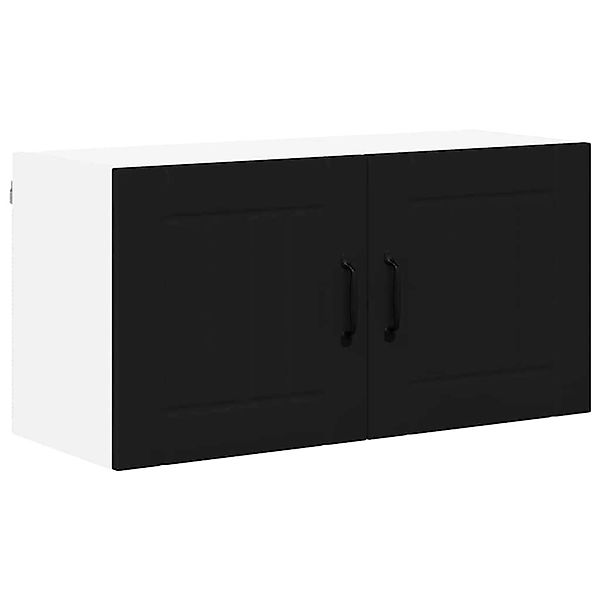 vidaXL Küchenschrank mit Regal Schwarz 80 x 31 x 40 cm Holzwerkstoff 884935 günstig online kaufen