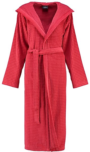 Cawö Damenbademantel, Langform, Baumwolle, Kapuze, Gürtel, günstig online kaufen
