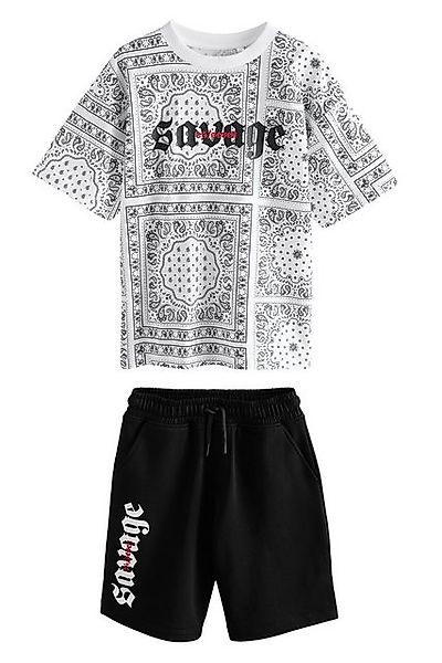 Next T-Shirt & Shorts T-Shirt und Shorts aus 100 % Baumwolle, Set (2-tlg) günstig online kaufen