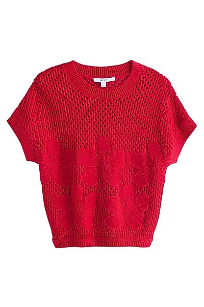 Next Kurzarmpullover Kurzarmoberteil mit Häkeldetail und günstig online kaufen