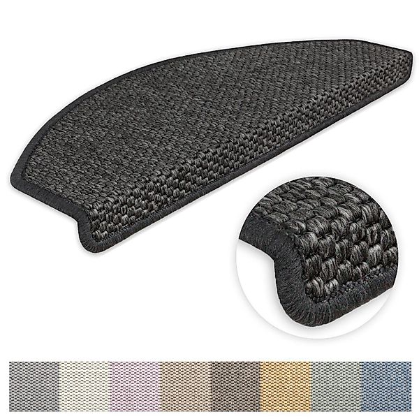 Metzker® Stufenmatte Stufenmatten Göteborg halbrund Anthrazit günstig online kaufen