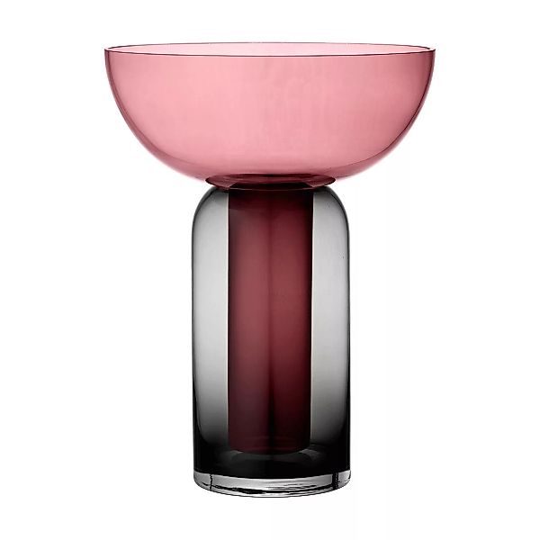 AYTM - Torus Vase H 33cm - schwarz, rose/H 33cm x Ø 25cm günstig online kaufen