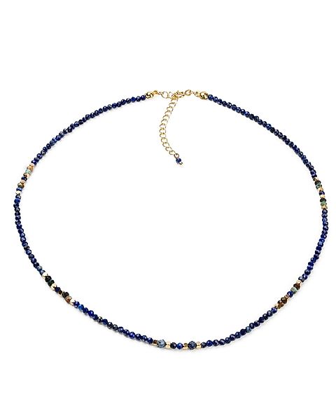 MayTree Collier Lapislazuli mit 18K vergoldeten günstig online kaufen