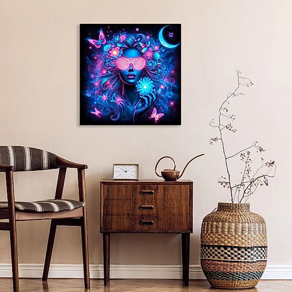 queence Acrylglasbild »kosmische Blüte II« Bilder von Frauen   Fantasy   Fr günstig online kaufen