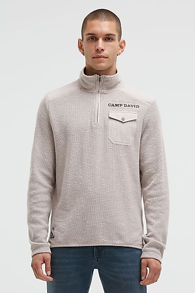 CAMP DAVID Sweater mit Stickerei über günstig online kaufen