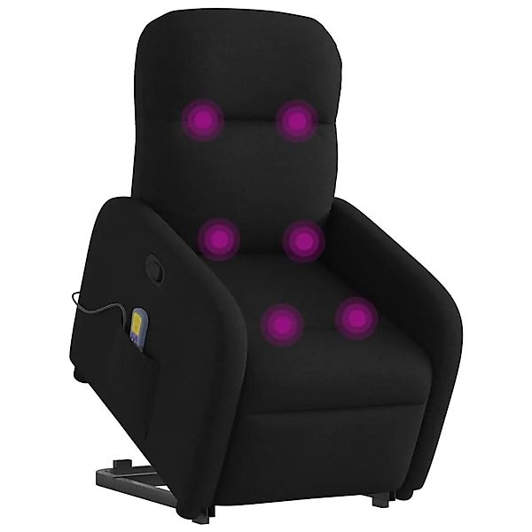vidaXL Massagesessel mit Aufstehhilfe Schwarz Stoff 3302984 günstig online kaufen