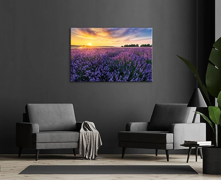 Bönninghoff Leinwandbild Felder  Sonnenaufgang 1 Stk. tlg. günstig online kaufen