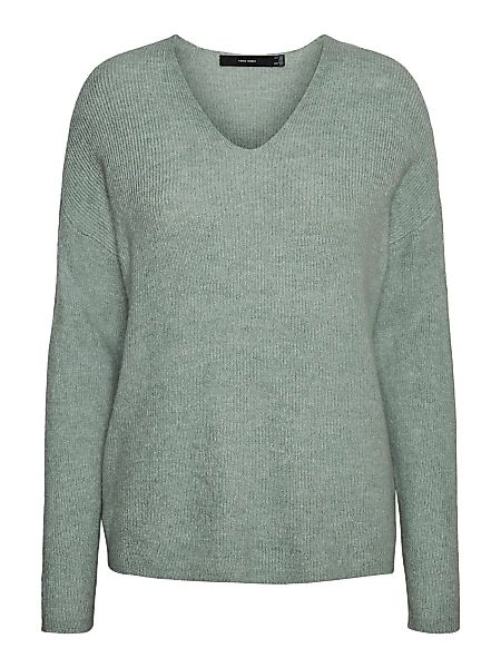 VERO MODA V-ausschnitt Pullover Damen Grün günstig online kaufen