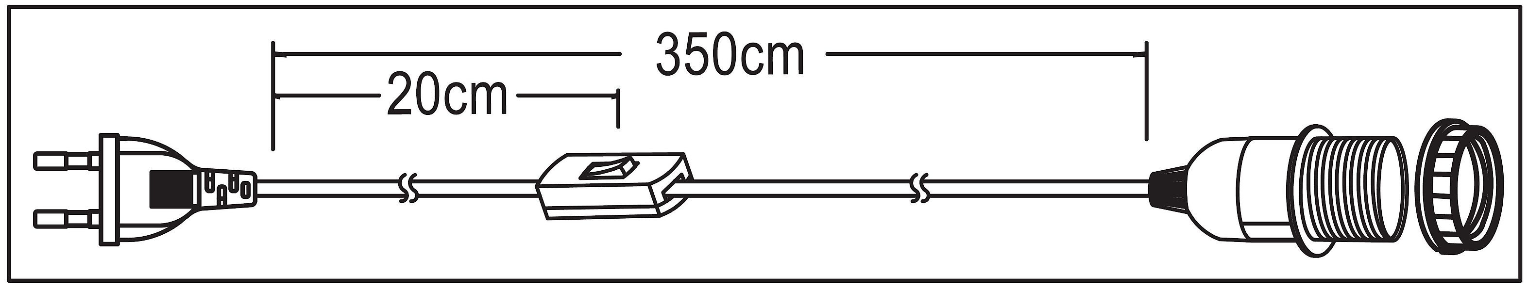 TRANGO Pendelleuchte, 1011-350W Lampenfassung mit ON/OFF günstig online kaufen