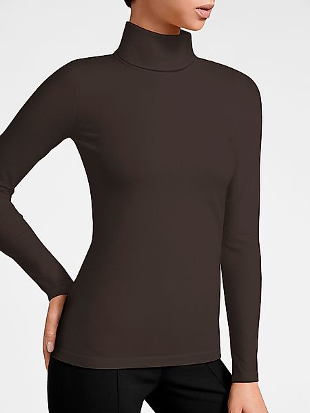 Wolford - Turtleneck Top Long Sleeves, Frau, umber, Größe: XS günstig online kaufen