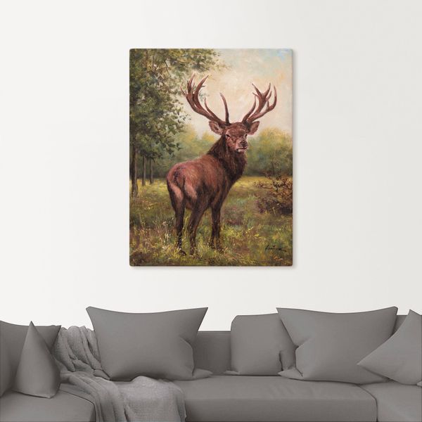 Artland Wandbild Hirsch, Wildtiere (1 St), günstig online kaufen