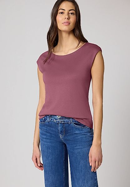 STREET ONE T-Shirt mit U-Boot-Ausschnitt günstig online kaufen