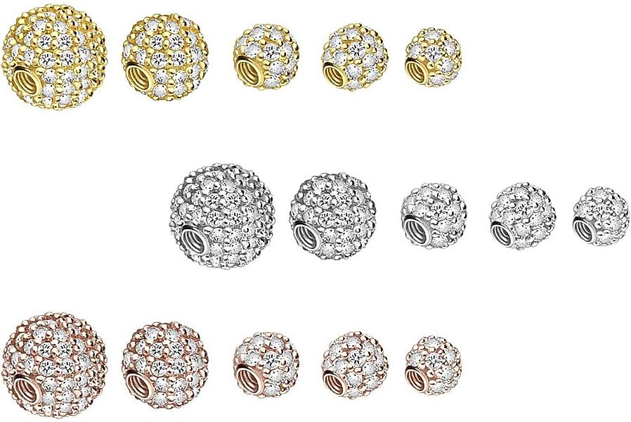 PIERCINGLINE Piercing-Set 18 Karat Gold Schraubkugel MULTI-MOISSANIT (Schra günstig online kaufen
