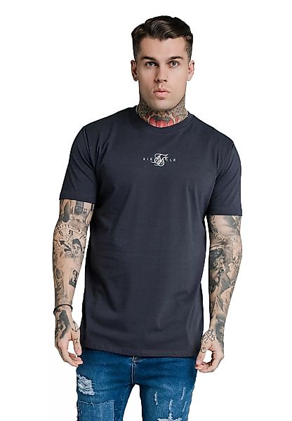 SikSilk T-Shirt Herren BASIC TEE  SS-18082 Navy günstig online kaufen