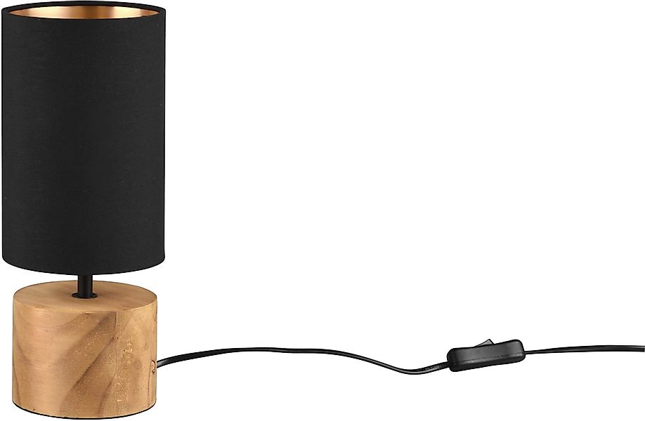 Reality Leuchten Tischleuchte Woody, Schnurschalter, Leuchtmittel günstig online kaufen