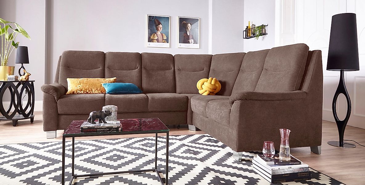 sit&more Ecksofa Boccaccio L-Form, mit Federkern günstig online kaufen