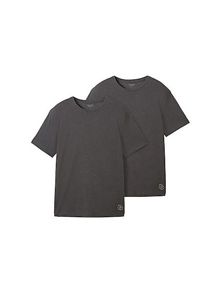 TOM TAILOR Kurzarmshirt (Packung, 2-tlg) mit Logo-Print günstig online kaufen