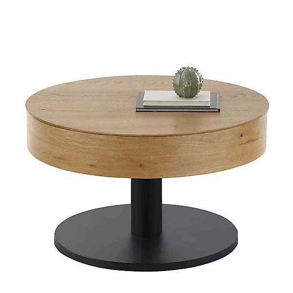 Verstellbarer Sofa Tisch im Retrostil 78 cm Durchmesser günstig online kaufen