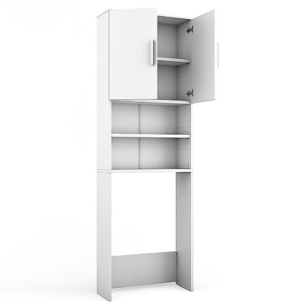 Vicco Waschmaschinenumbauschrank, Weiß, 64 x 190 cm günstig online kaufen