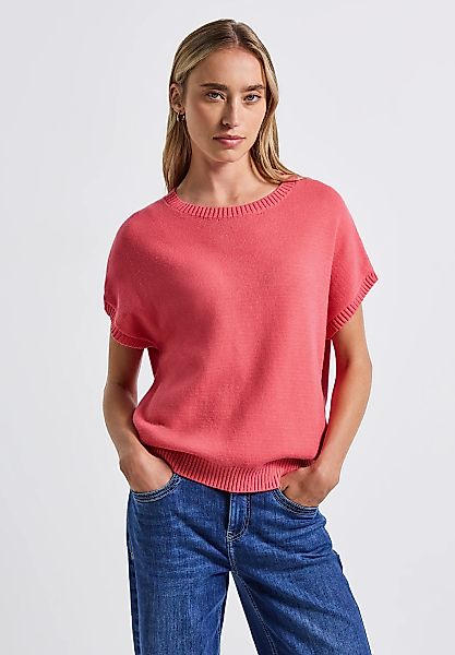 STREET ONE Kurzarmpullover, aus Feinstrick günstig online kaufen