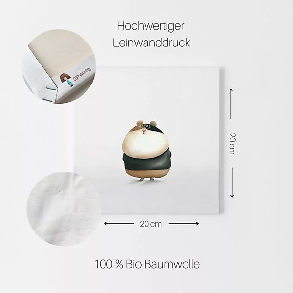 Leinwandbild - Bild Hamster "Agent 007" günstig online kaufen