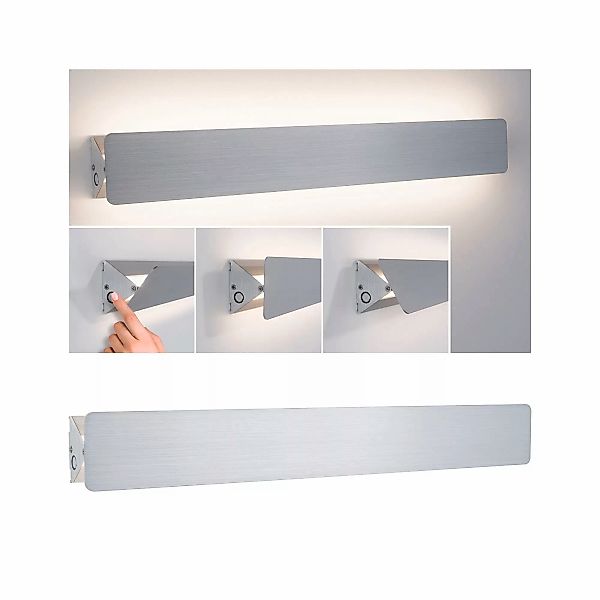 Paulmann "LED Wandleuchte Katla 2700K 580lm 230V 12W Alu gebürstet" günstig online kaufen