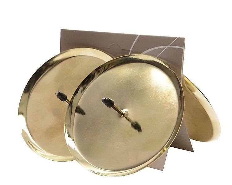 Kaemingk Kerzenhalter Adventskranzkerzenhalter Metall Ø 8 cm 4 Stück hell g günstig online kaufen