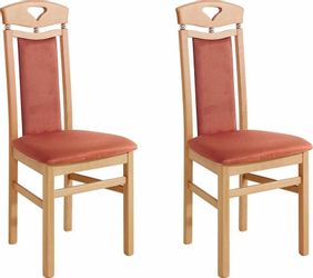 Home affaire Esszimmerstuhl "Berta Küchenstuhl" (Set) 2 Stk. Microfaser Bez günstig online kaufen