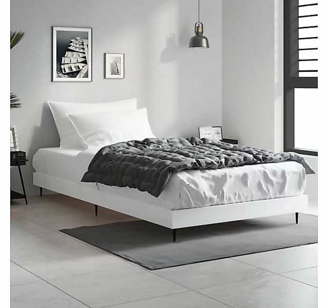 furnicato Bett Bettgestell Weiß 90x200 cm Holzwerkstoff günstig online kaufen