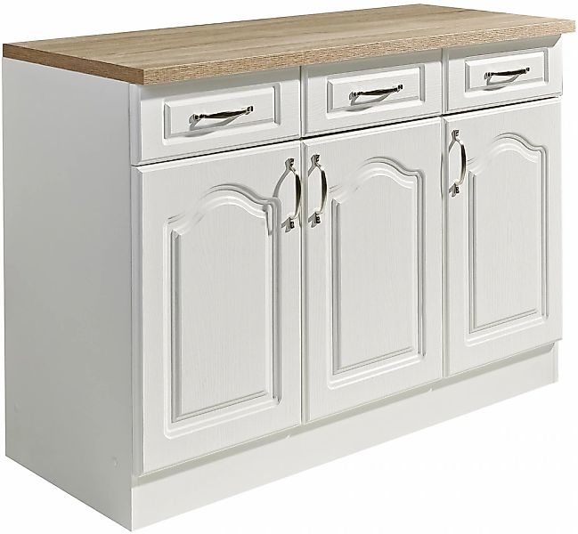 wiho Küchen "Linz" 120 cm breit, in Landhaus-Optik günstig online kaufen