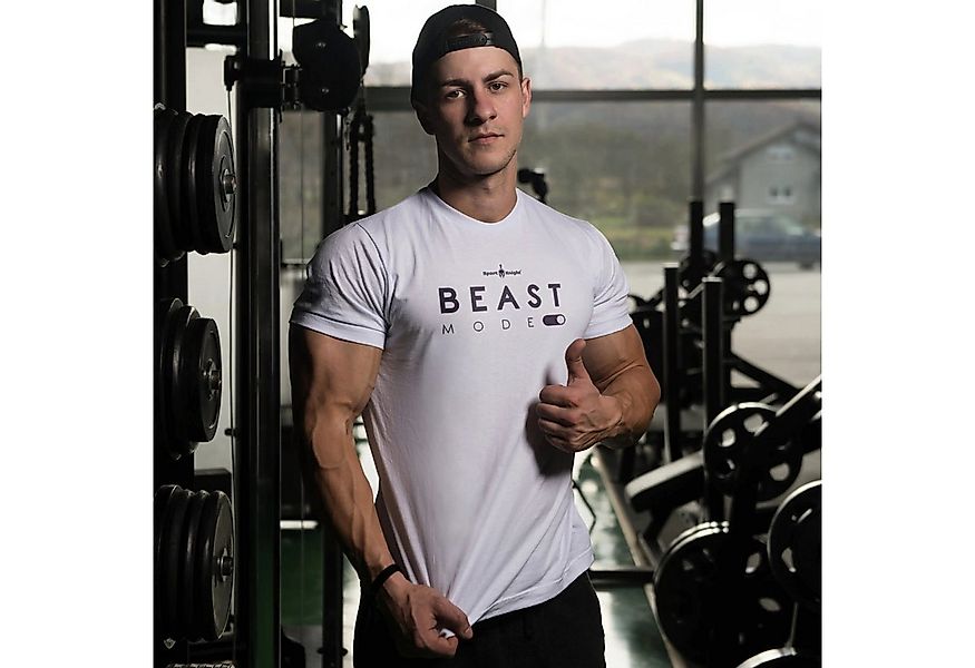 Sport-Knight® T-Shirt Sport-Knight® Herren Fitness T-Shirt "Beast Mode On" günstig online kaufen