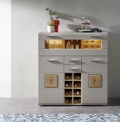 Innostyle Barschrank "FUN PLUS II" 2 Holztüren, 19 Fächer, 1 Klappe, Softcl günstig online kaufen