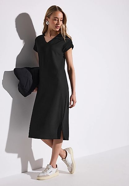 STREET ONE Midikleid, mit Rippstruktur günstig online kaufen