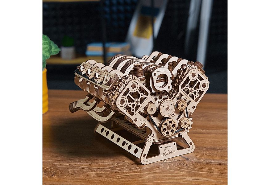 UGEARS Modellbausatz Ugears V8-Motor Maßstab 1:6 Mechanisches Holzpuzzle, M günstig online kaufen