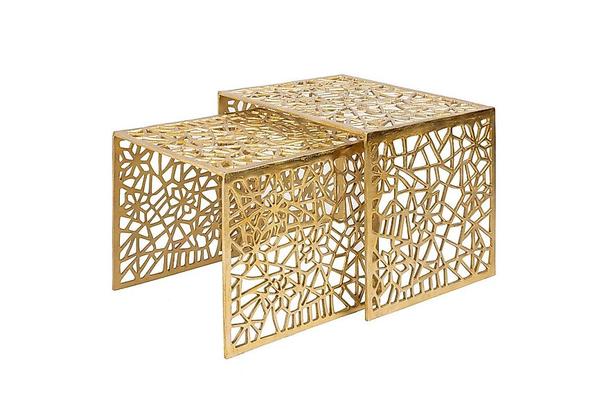 riess-ambiente Couchtisch ABSTRACT 50cm gold (Set, 2-St), Wohnzimmer · Meta günstig online kaufen