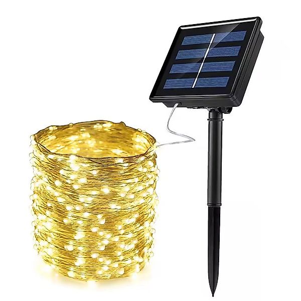 Montegoni LED-Streifen 12M LED Solar Lichterkette günstig online kaufen