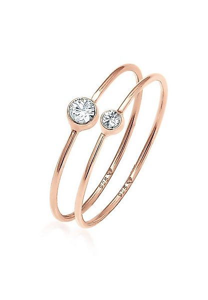 Elli Ring-Set Set 925 Silber, mit Kristallen von Swarovski®, Ring Set günstig online kaufen