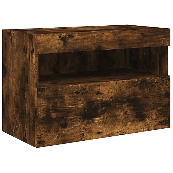 vidaXL TV-Wandschrank mit LED-Leuchten Räuchereiche 60x30x40 cm 837191 günstig online kaufen