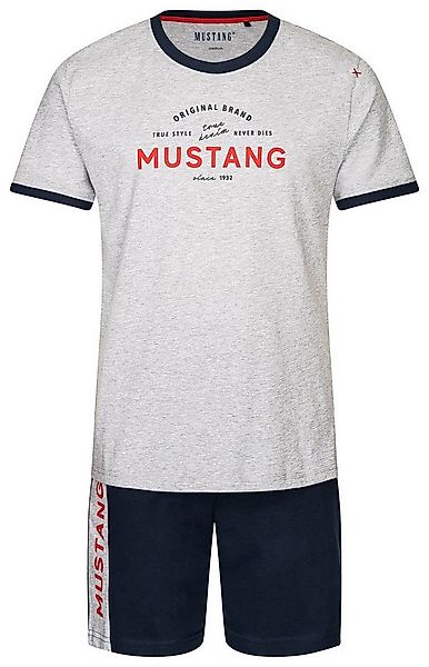 MUSTANG Schlafanzug MIKA Short-Set T-Shirt Short kurze Hose Pyjama Schlafko günstig online kaufen